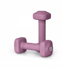 Tone Fitness 8 lb Neopreen Dumbbell Set voor Thuis - Antislip Ontwerp - Paars