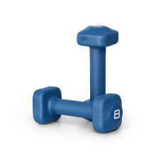 Par de Mancuernas Neopreno de 8 lb Tone Fitness para Entrenamientos en Casa - Diseño Antideslizante - Azul