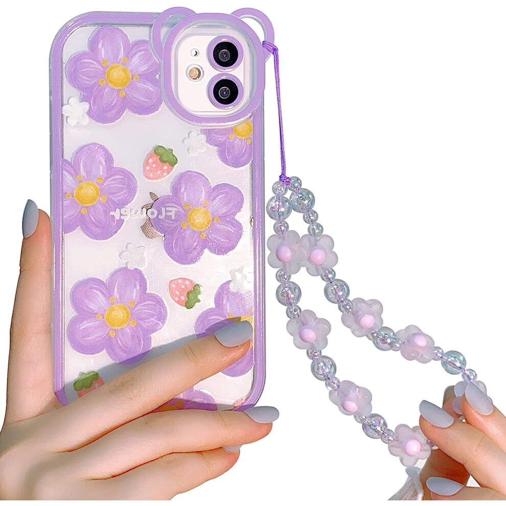 Iphone 11 Case Clear Flower Pattern Soft Tpu Shockproof 301029583971