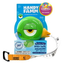 Ruban à mesurer en forme d'animal Handy Famm de 8 pieds pour enfants