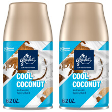 Glade Automatic Spray Air Freshener, Cool Coconut Limited Edition, 12.4 oz Total, 2 Refills