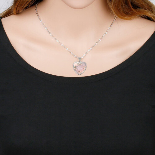 Moederhartketting met MOM-gravure 1