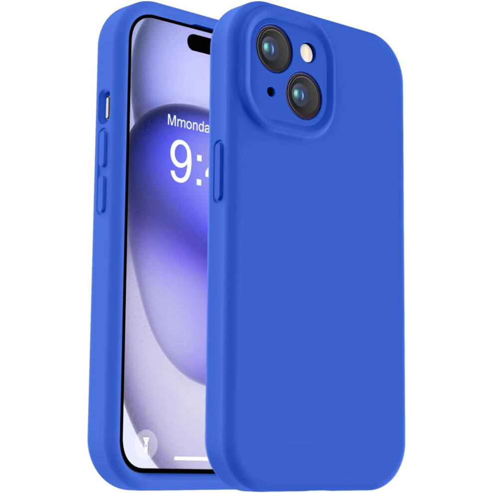 Iphone 15 Plus Case Liquid Silicone Shockproof Klein Blue 301029583575