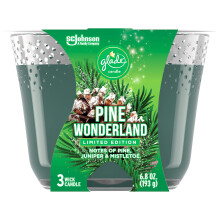 Glade Kaarsenpot, Luchtverfrisser, 3-Wick, Pine Wonderland, 6.8 Ounce, 322292