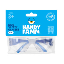 Lunettes de sécurité bleues Handy Famm pour enfants, légères et résistantes aux rayures