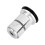 DSH topkappe i aluminiumslegering, 1,25 tommer, sort 4