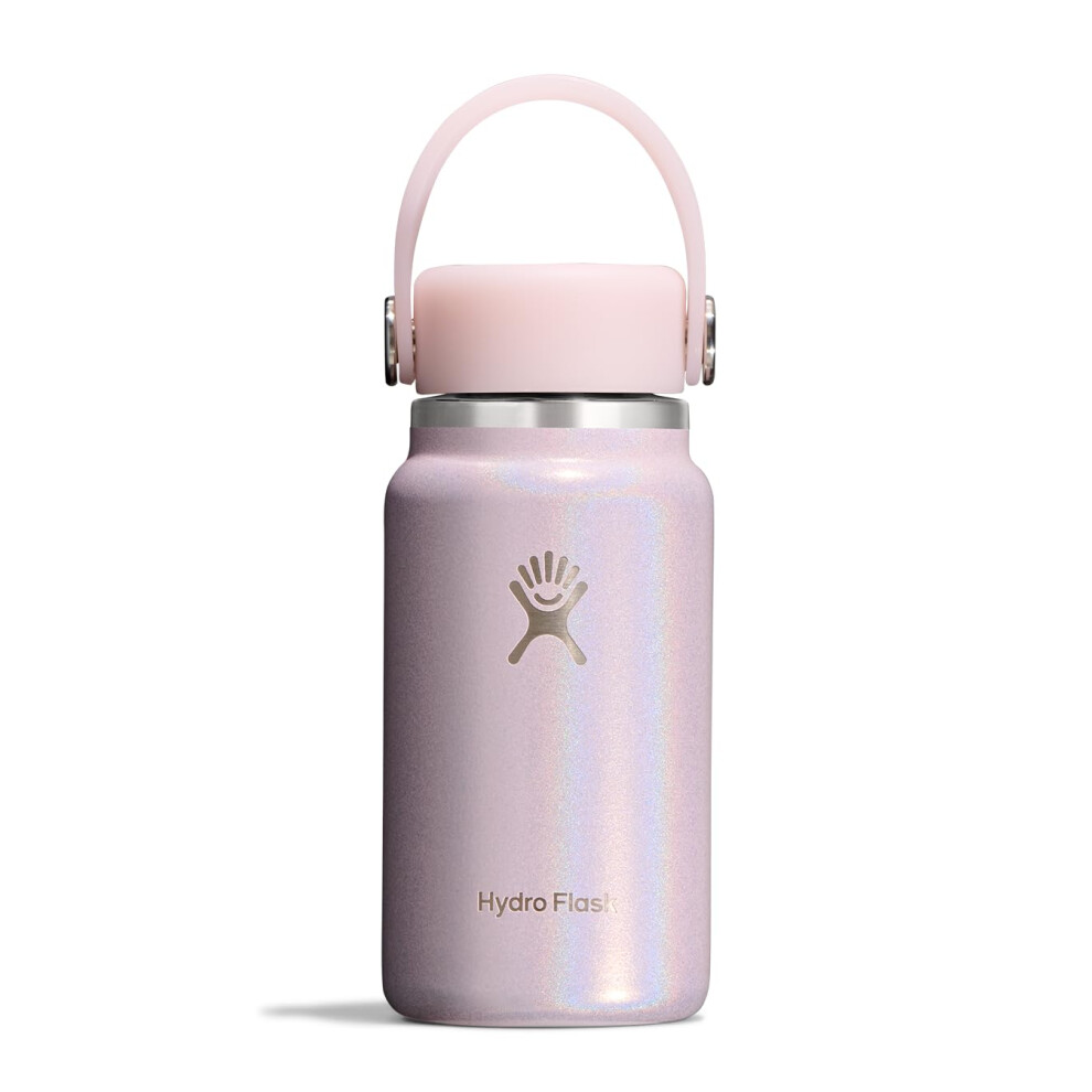 Hydro Flask Micro Bottle - Insulated Mini Leak Proof Flask For Purse Or Pocket In 6.7 Oz Glimmer Pink