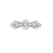 Faship Gorgeous Clear Rhinestone Crystal Small Floral Hair Barrette Clip