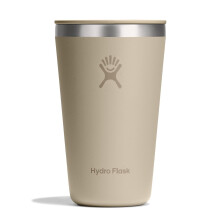 Hydro Flask All Around Tumbler Press-in Lid, Insulated Travel Mug, Stainless Steel Coffee Cup 16 Oz Oat Tan