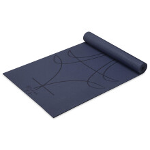 Gaiam Yogamatte - Premium 6mm Dicke mit Ausrichtung für Yoga, Pilates & Fitness (68" x 24" x 6mm)