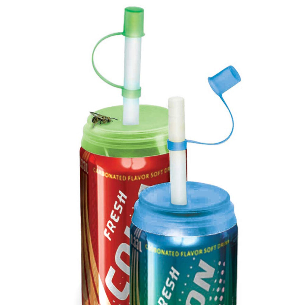 Jokari Kove Soda Can Straw And Lid, Set Of 2