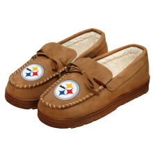 FOCO Pittsburgh Steelers NFL Mens Exclusive Beige Moccasin - S
