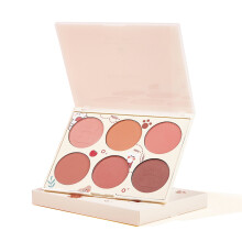 Blush Palette for Mature Skin, Highly Pigmented, 6 Colors