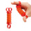 Rødt fingertreningsrør for barn – 6 cm sensorisk 2