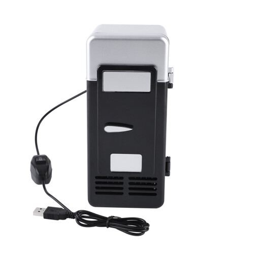 Mini USB fridge with LED display, portable cooler and
