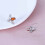 Pendientes retro de abeja ámbar1par 6