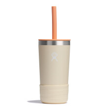 Hydro Flask Kids 12 Oz Tumbler with Lid and Straw for School - Insulated Stainless Steel in Coconut Cream