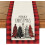 Watercolor Buffalo Plaid Christmas Tree Table Runner 1