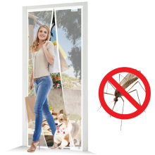 Mosquitera Magnética para Puertas de Balcón y Terraza sin Taladrar 140x220 cm — red antiinsectos, toldo para balcon