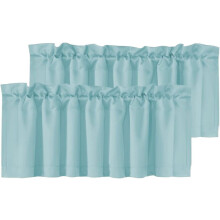 Blackout Curtain Valance for Kitchen Bathroom Bedroom 2 pcs