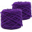 Chenille Yarn 7mm Thick 43.74 Yards per Roll 2 Rolls 1