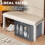 Shoe Organizer Fabric Storage Box with Clear Window 2 Pack 2
