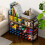 Shoe Rack Black 4-Tier Stackable 12-Pair Storage 2
