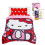 Hello Kitty Hello Kitty Bedding Set Twin Bed - Bundle with Bedspread, Flat Sheet, Fitted Sheet, and Pillowcase for Twin Bed Plus Stickers, More 1
