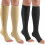Compression Socks Open Toe Knee High 15-20 mmHg 2 Pairs 1