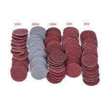 1 Inch 400 Pcs Sanding Discs Pad Kit Round Sandpaper Hook Loop Sander Backer
