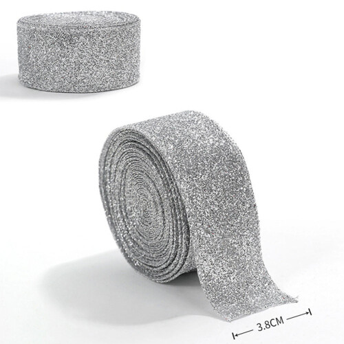 Kerstlint goudkleurig poeder 6 meter 1