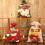 Christmas drawstring bag linen 28x20 cm red 8