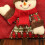 Christmas drawstring bag linen 28x20 cm red 4