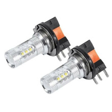 Kit di conversione lampadine a LED H15 per fari - Super luminose 80W, luce bianca fredda, sostituzione fendinebbia - Confezione da 2