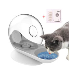 Abbeveratoio automatico per animali domestici a forma di lumaca - Fontana per gatti con riempimento a gravità - Dispenser d'acqua per a