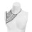 Punk Black Multi-Layer Shoulder Harness for Women, Beaded 5