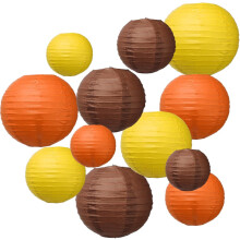 Paper Lanterns Round Hanging Decor 12 pcs 6 8 10 12 inch