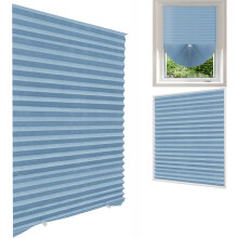 Temporary Pleated Window Blinds Light Filtering Cordless