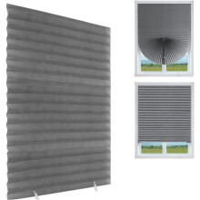 Temporary Pleated Window Blinds Light Filtering Cordless