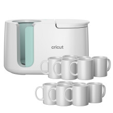 Cricut Mug Press + 12 leere Tassen (je 12oz)