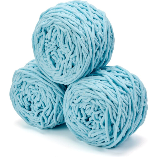 Zallac chunky chenille yarn 6.5 oz super bulky