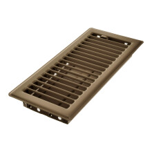 Imperial 4" x 10" Louvered Vloerregister, Bruin, RG2004