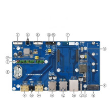 For Raspberry Pi Compute Module 5 IO Board 40PIN GPIO with PoE Gigabit Ethernet RJ45 for RPi CM5 PoE Expansion Board