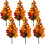 Artificial Berry Stems with Pumpkin Maple Leaves 6PCS 1