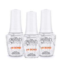 Gelish 3-Pack pH Bond - Nail Prep & Enhancer for Long-Lasting Polish. Strengthens, Balances pH, & Improves Adhesion. Perfect for Gelish Gel Polish & M
