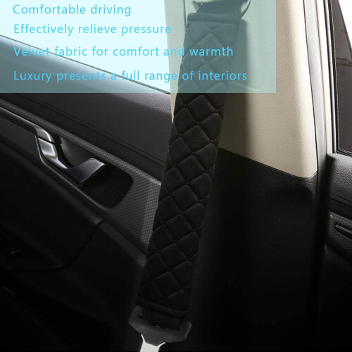 Car Seat Belt Pads Soft Shoulder Strap Covers 2 Pack