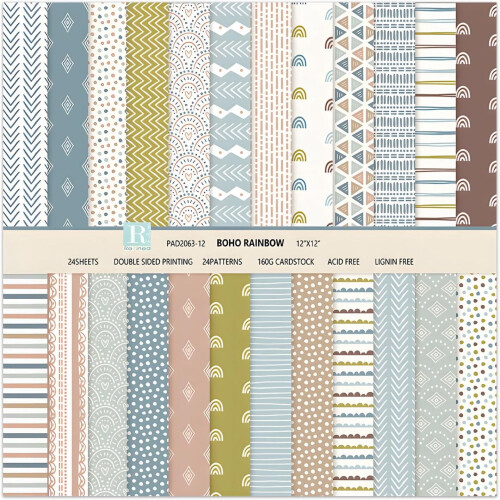 Christmas scrapbook paper 12x12 double-sided 24 sheets