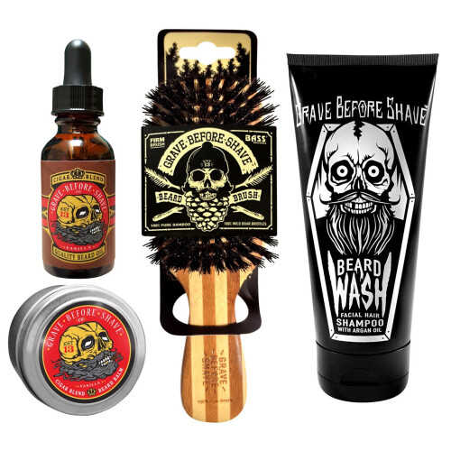 Pack d'entretien de barbe Grave Before Shave (Mélange Cigare-Vanille)