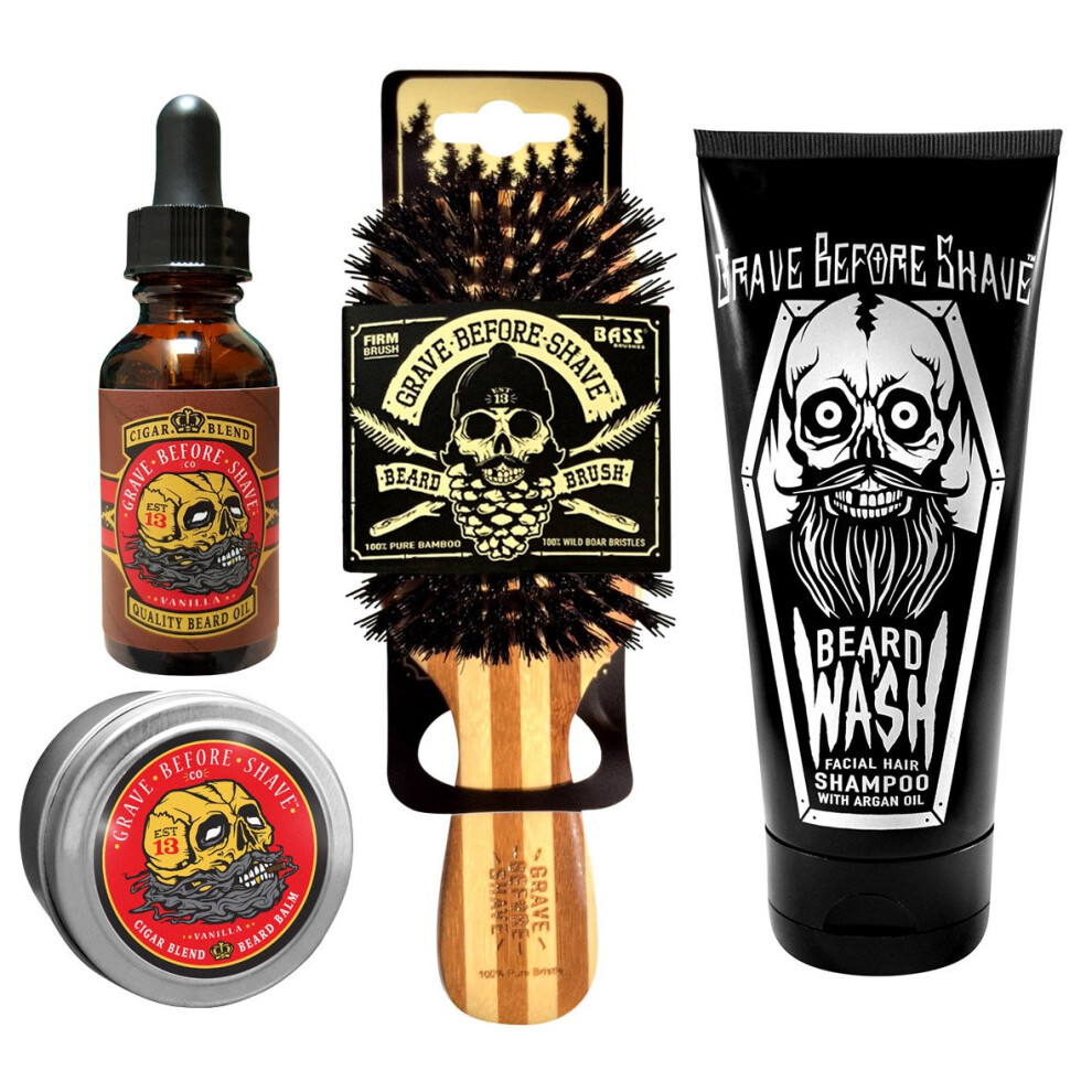 Grave Before Shave Beard Care Pack (Cigar Vanilla Blend)