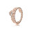 Anillo de corona de oro rosa para parejas (1 pieza) 1